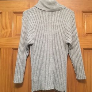 Carole Little Sport Grey Turtleneck Sweater